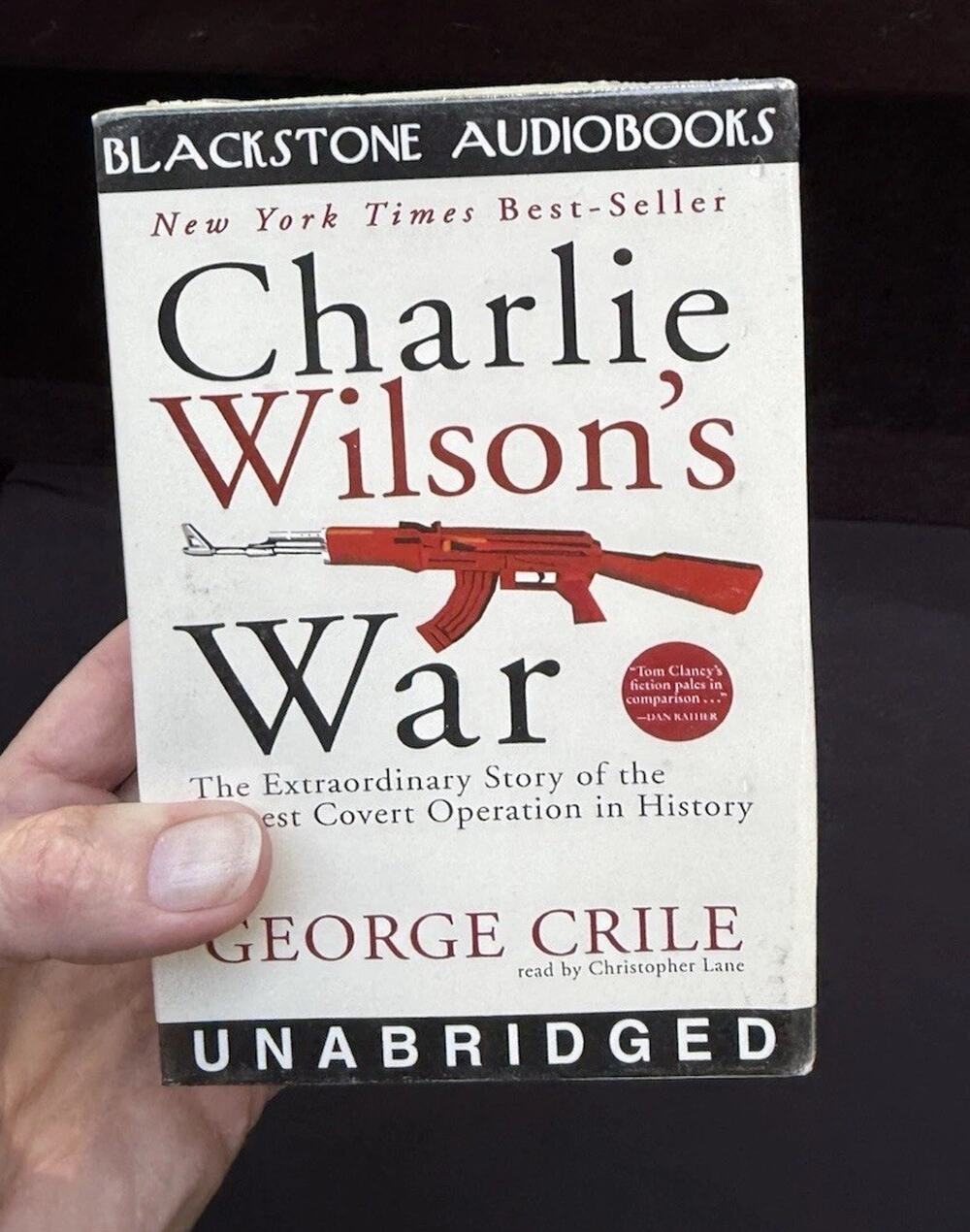 NEW George Crile CHARLIE WILSON'S WAR unabridged audiobook On Cassette -B2